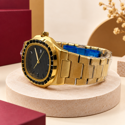Matturi Gold Luxury Quartz Watch – Premium Stainless Steel Wrist Watch