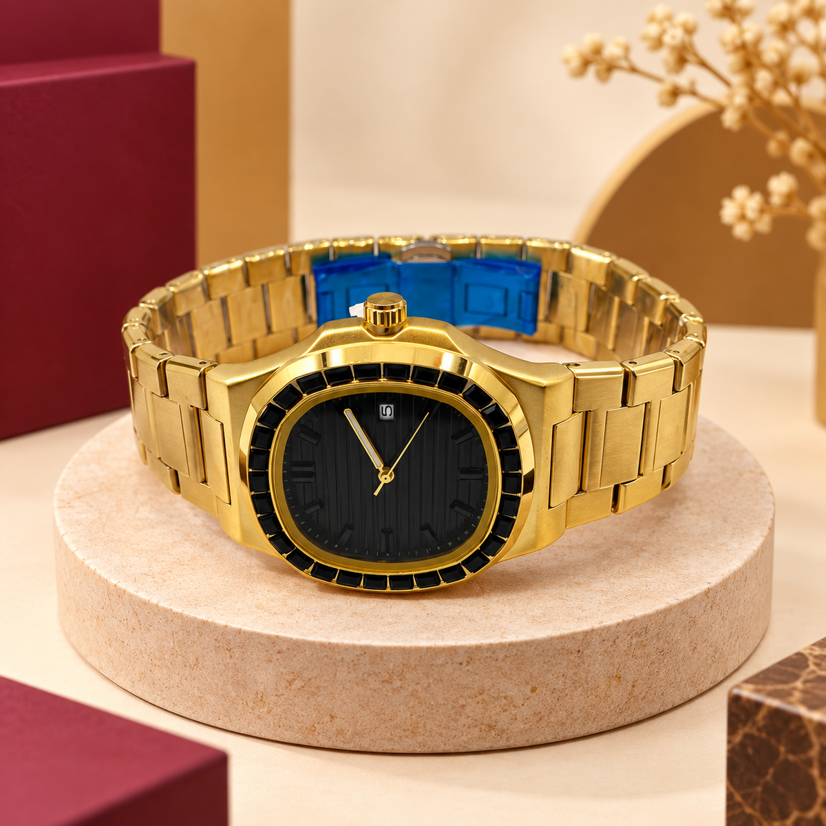 Matturi Gold Luxury Quartz Watch – Premium Stainless Steel Wrist Watch