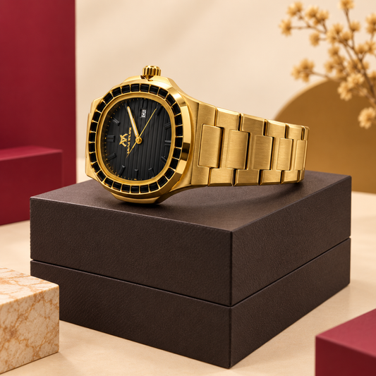 Matturi Gold Luxury Quartz Watch – Premium Stainless Steel Wrist Watch