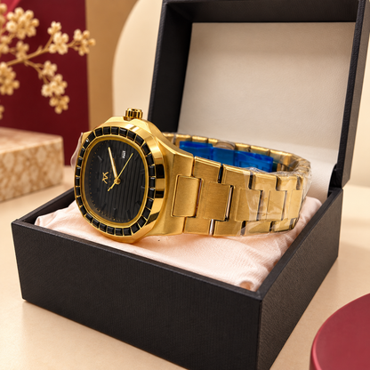Matturi Gold Luxury Quartz Watch – Premium Stainless Steel Wrist Watch