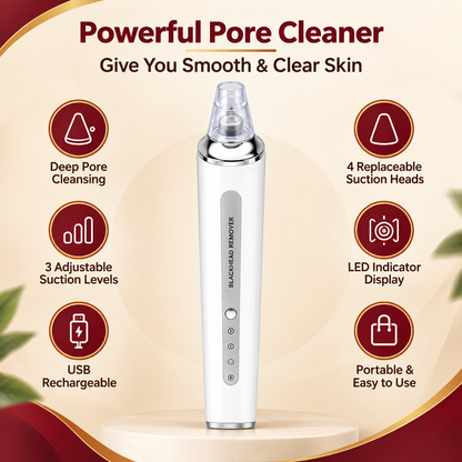 Blackhead Remover Vacuum Cleaner – Electric Pore Cleaner & Facial Deep Cleansing Device | The Smart Saman