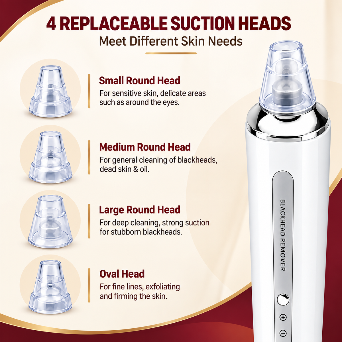 Blackhead Remover Vacuum Cleaner – Electric Pore Cleaner & Facial Deep Cleansing Device | The Smart Saman